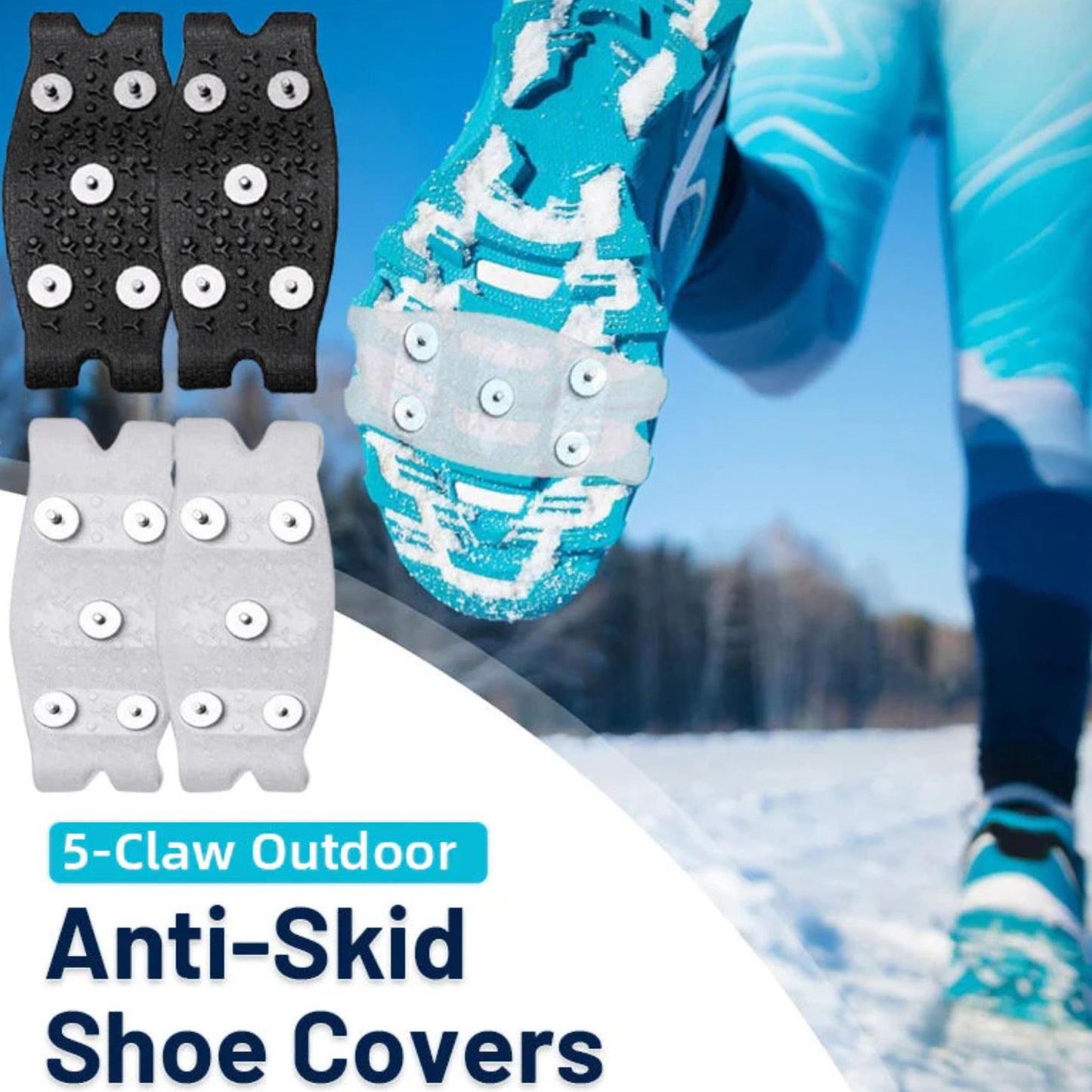 ❄️ Nail Elastic Shoe Cover – Your Winter Anti-Slip Safety Essential! ❄️