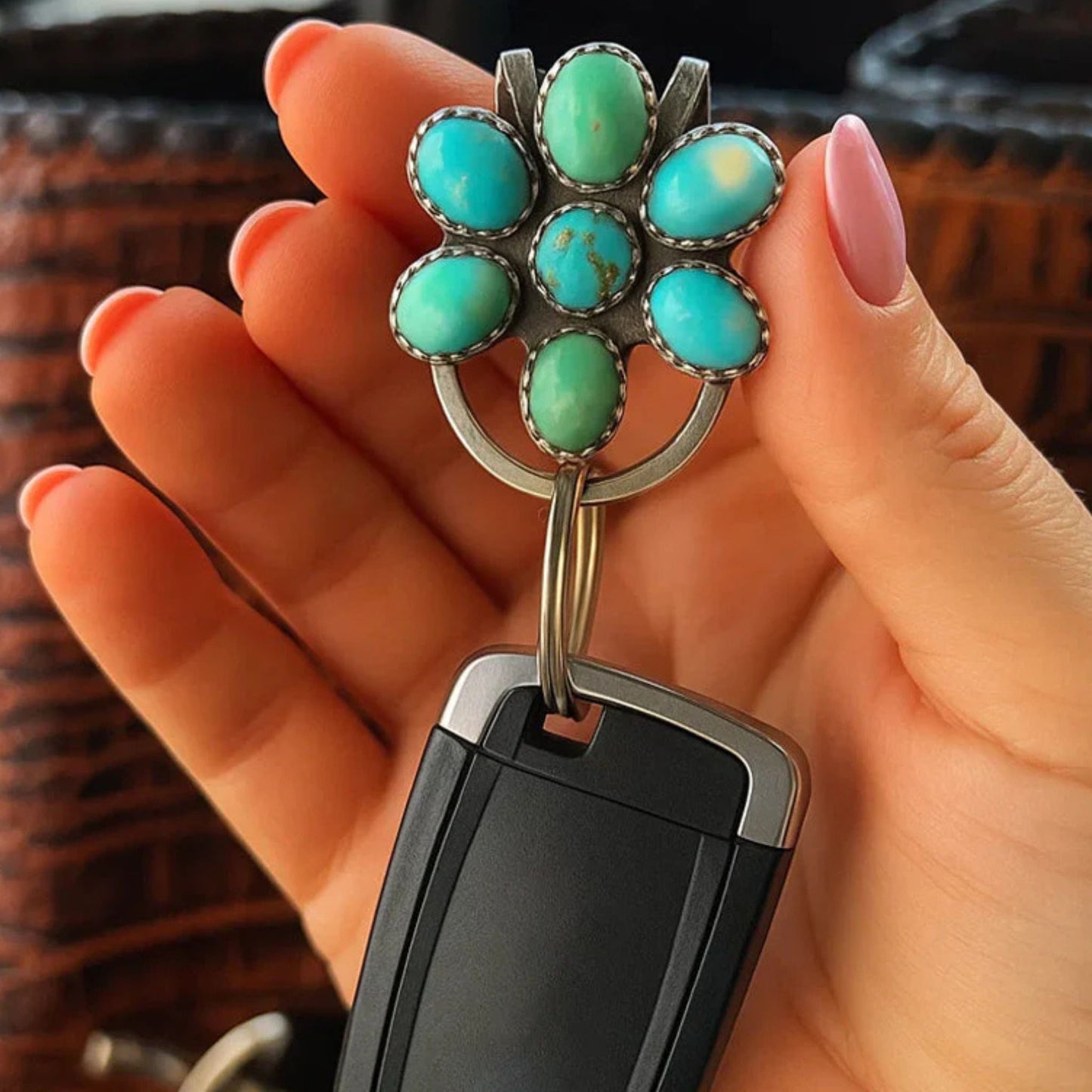 🌼 Western Blossom Key Clip
