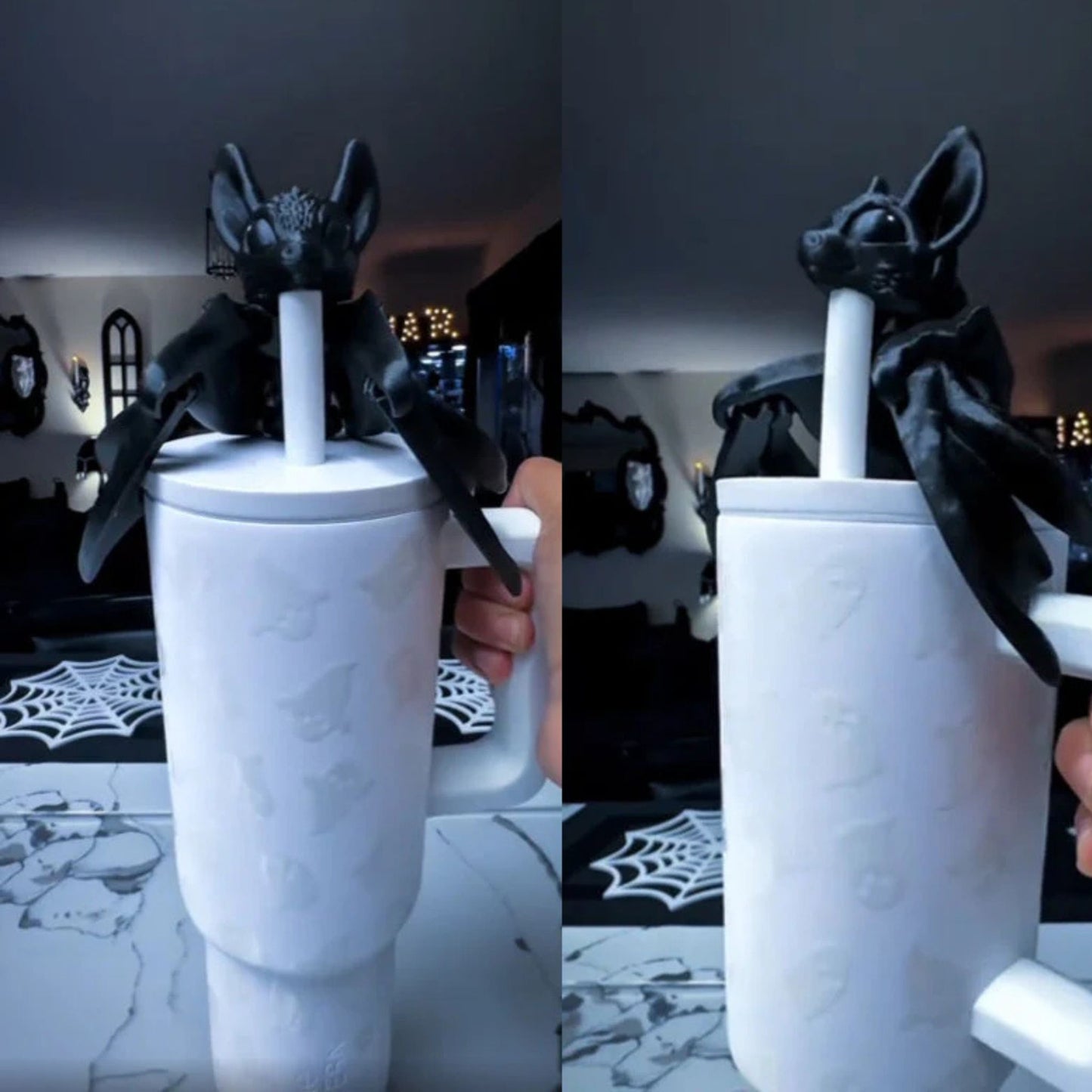 🦇 Bat Straw Topper