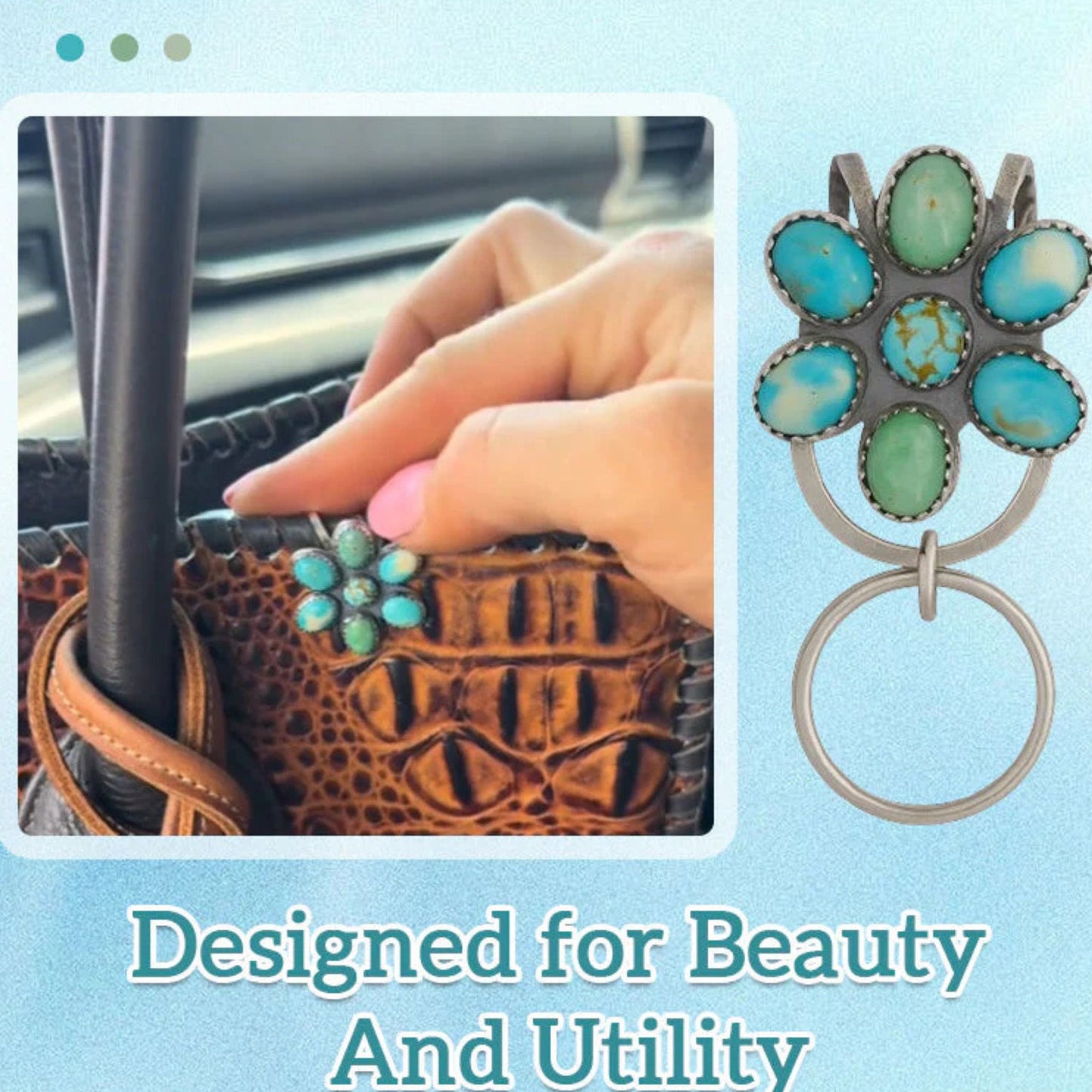 🌼 Western Blossom Key Clip