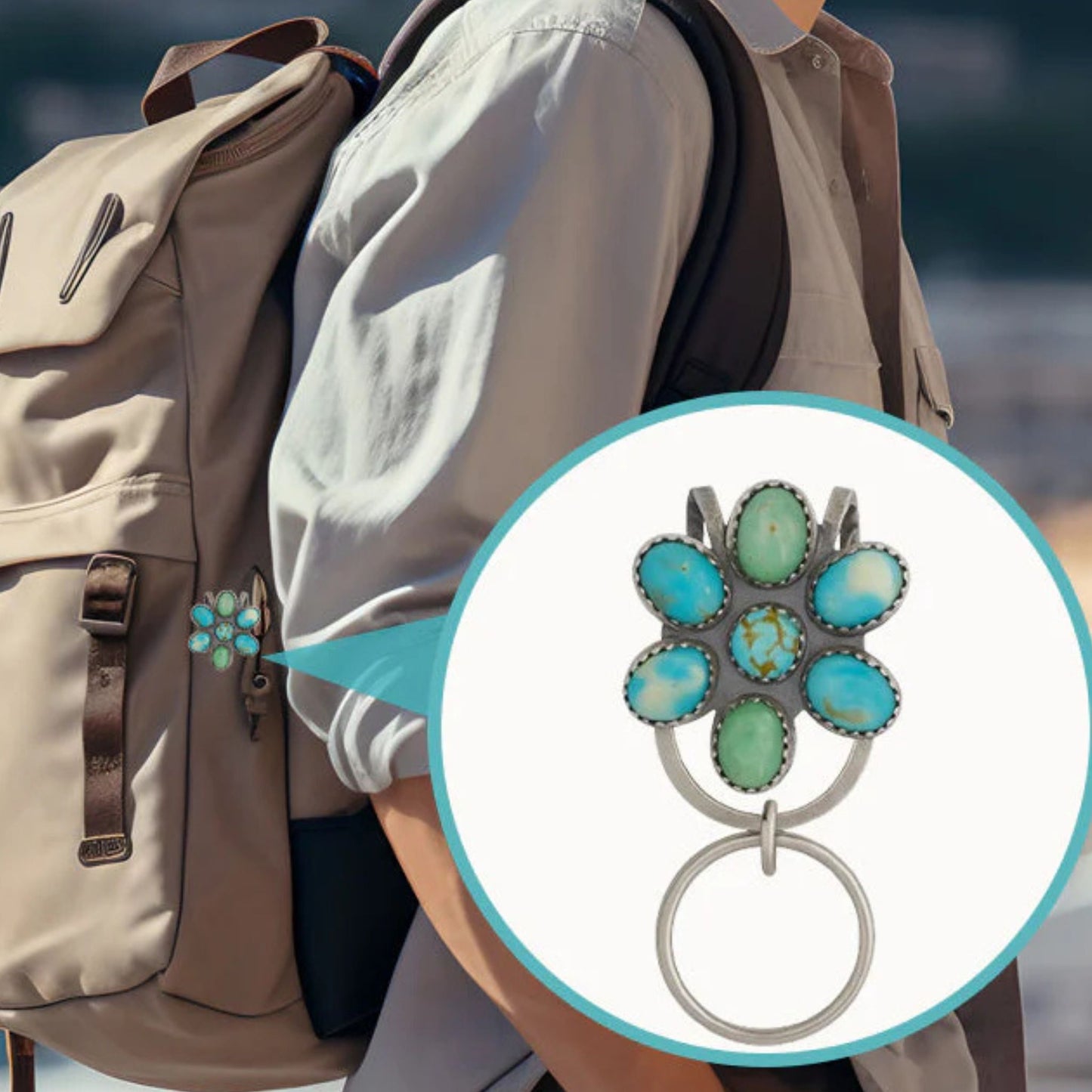 🌼 Western Blossom Key Clip