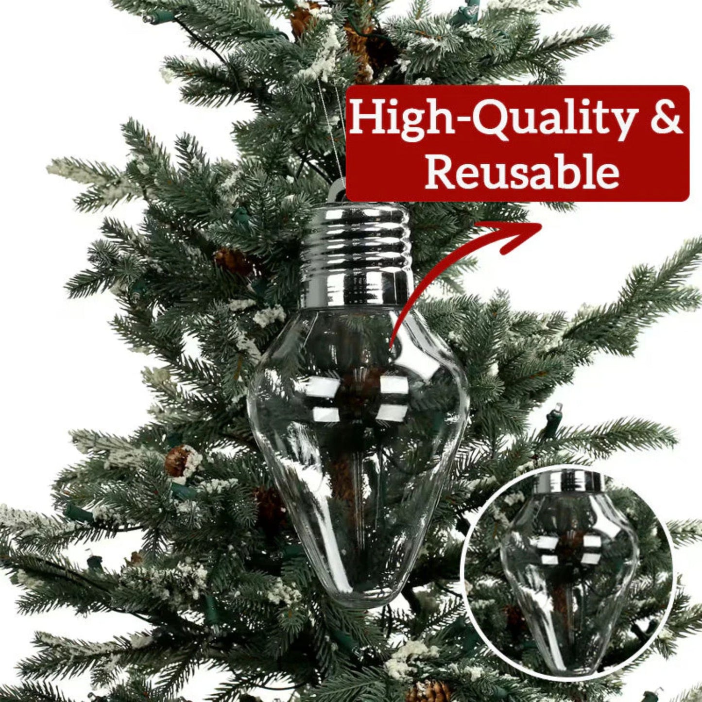 🎄 Christmas Bulb Gift Jar