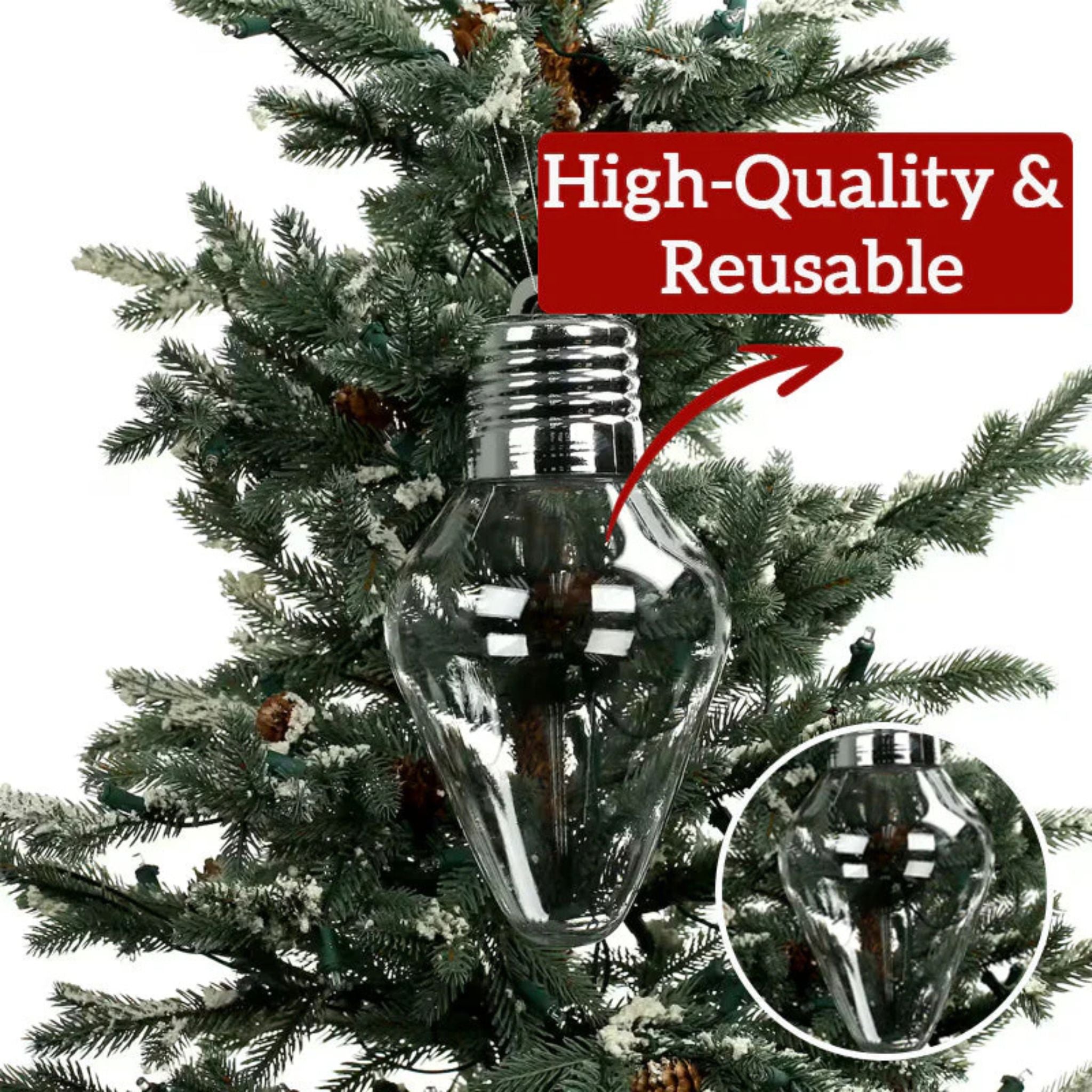 🎄 Christmas Bulb Gift Jar