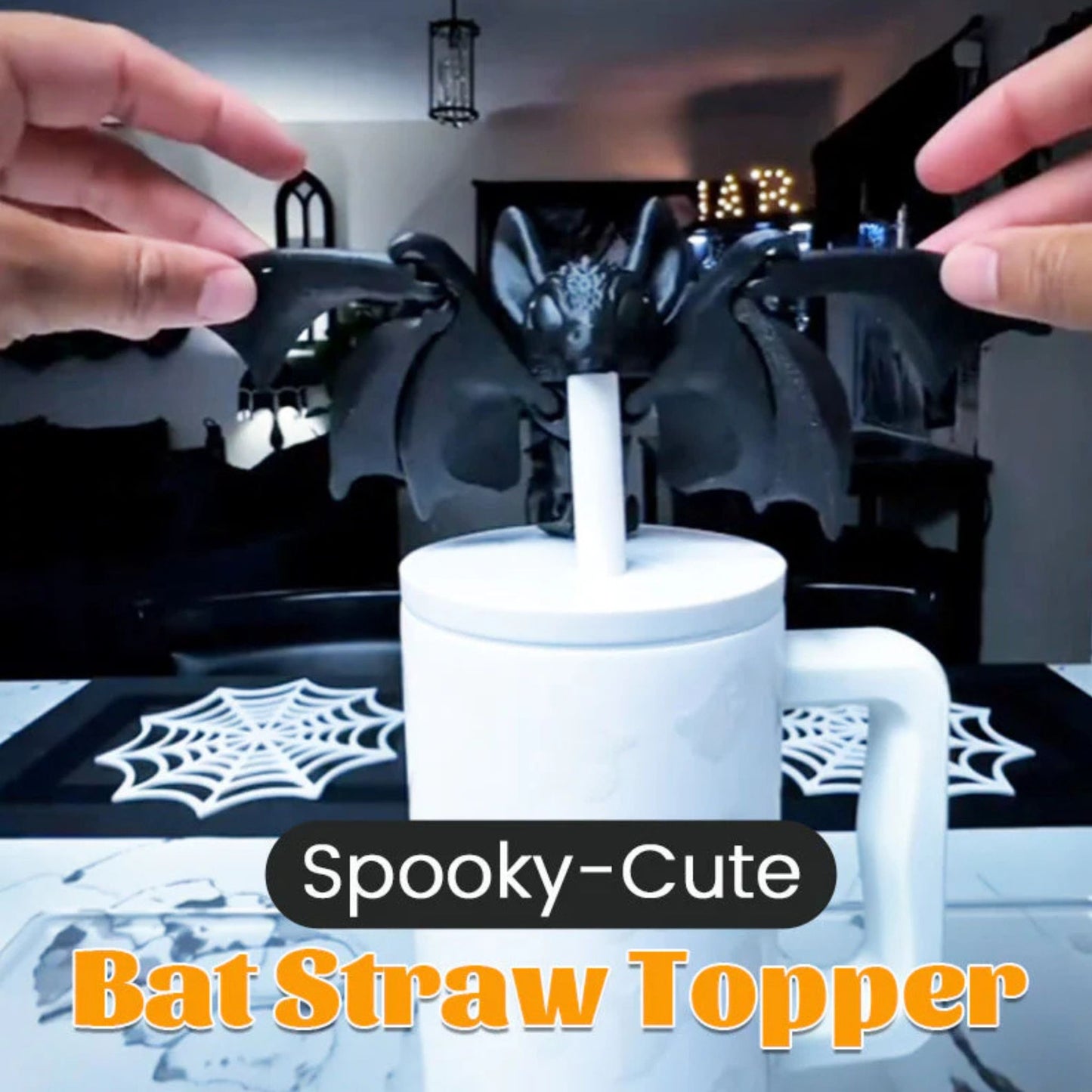 🦇 Bat Straw Topper