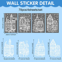 🎄 Easter Village Stickers – Festive Holiday Magic for Every Window