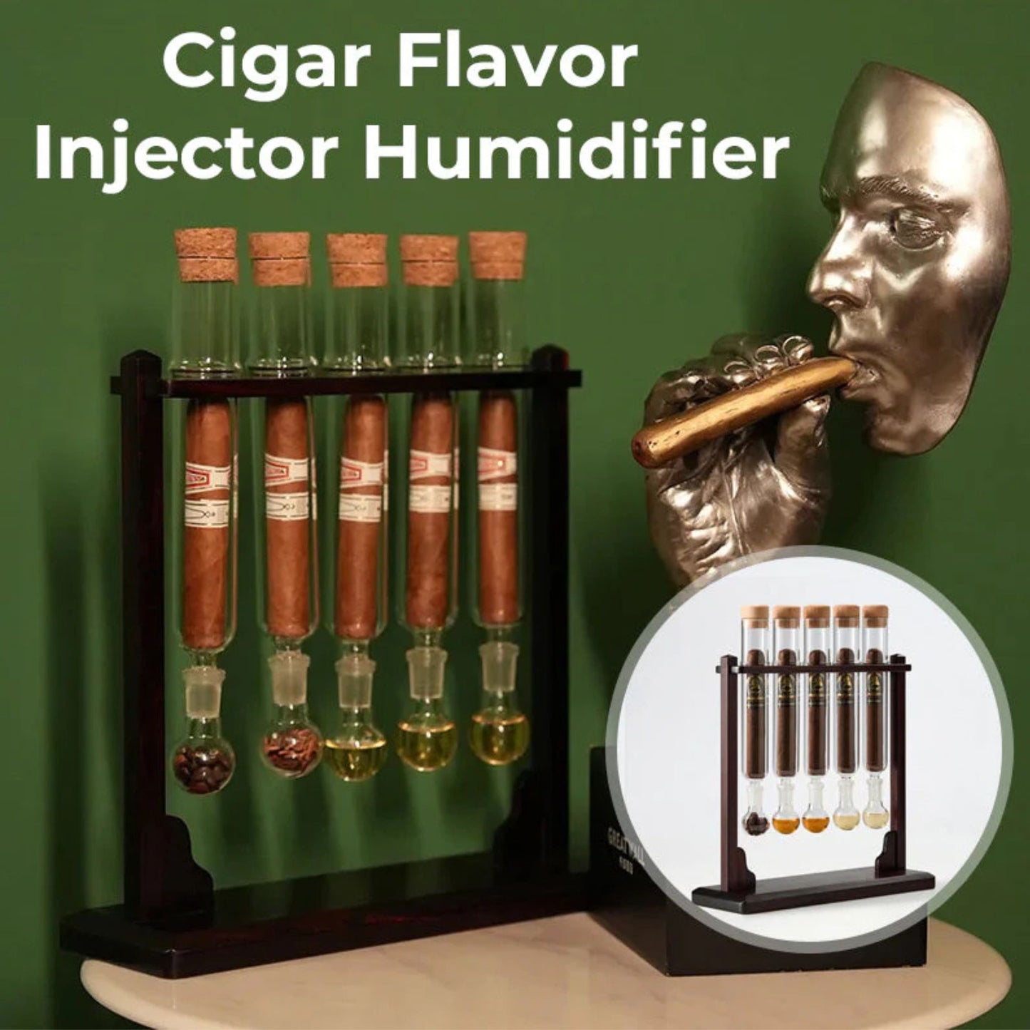 🥃 Cigar Test Tube Humidor Rack