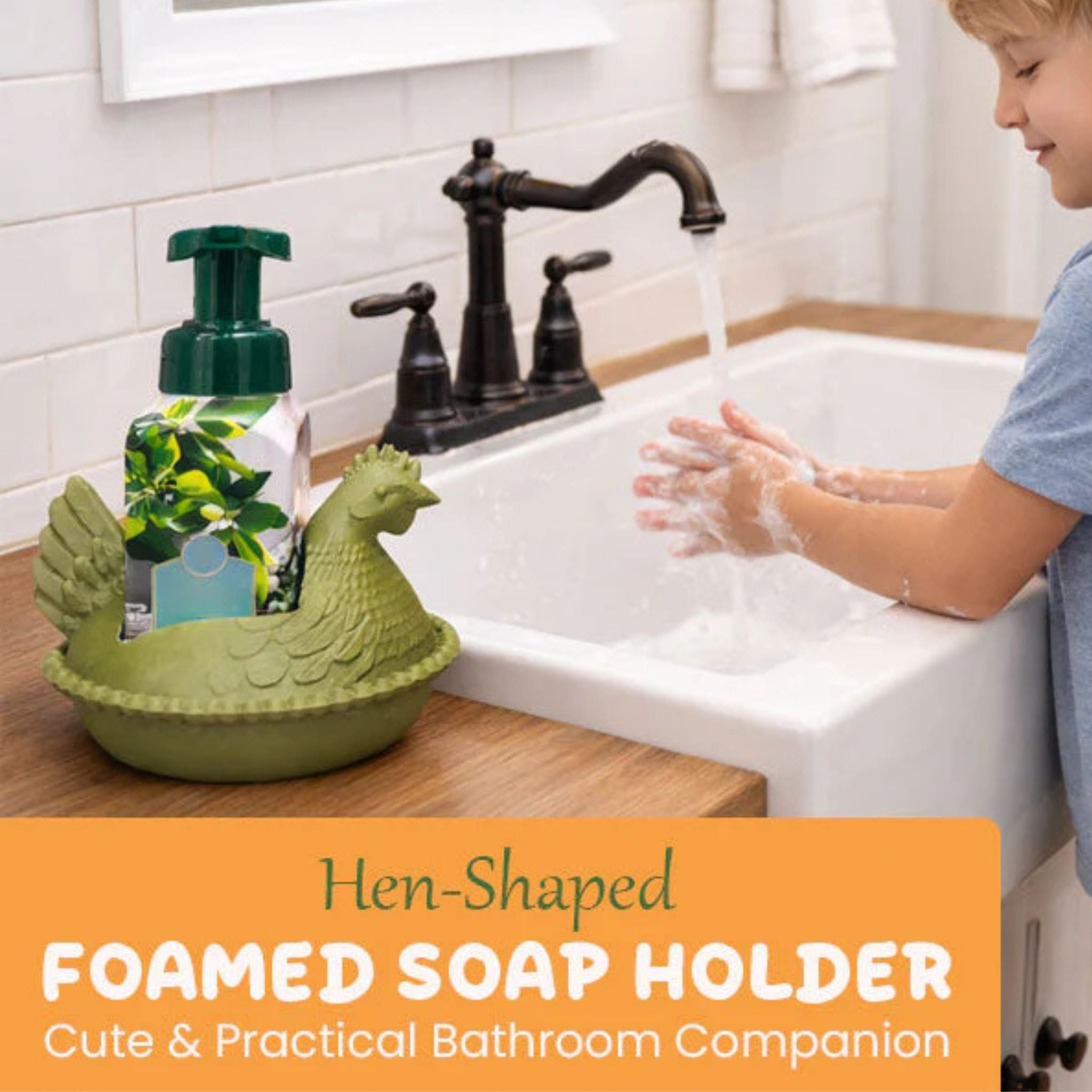 🐔 Farmhouse Chicken Soap Holder