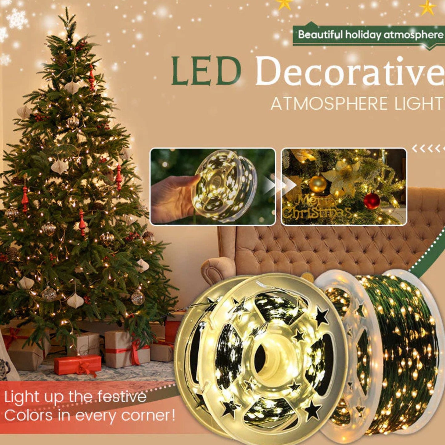 ✨ LED Decorative Atmosphere Light – Illuminate Every Moment with Warm Elegance ✨