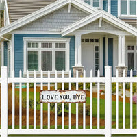 LOVE YOU, BYE – Vintage Metal Wall Sign