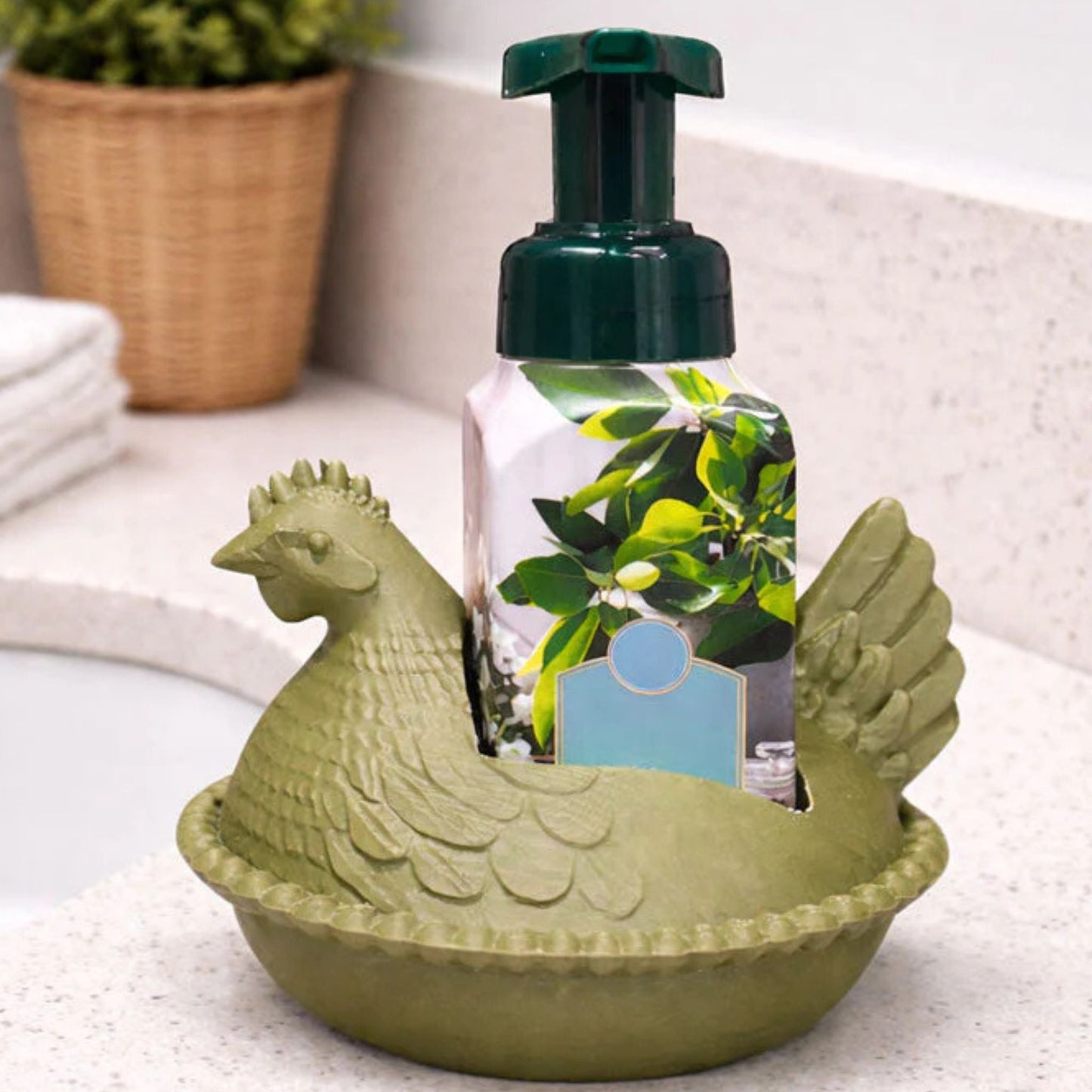 🐔 Farmhouse Chicken Soap Holder