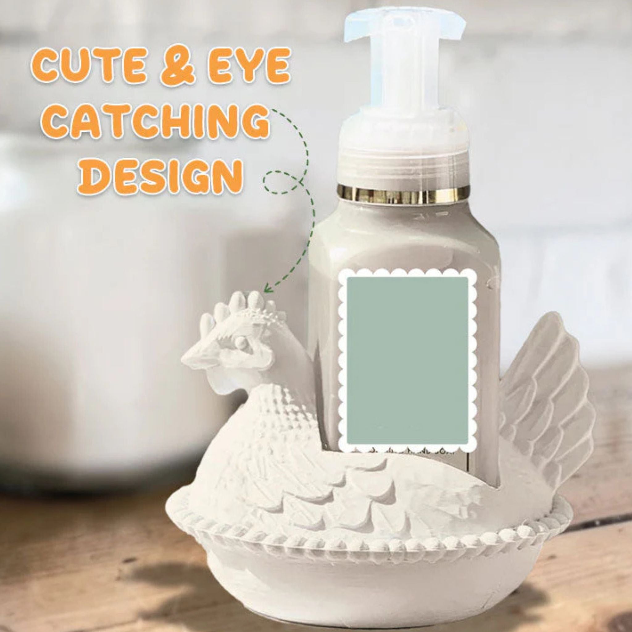 🐔 Farmhouse Chicken Soap Holder