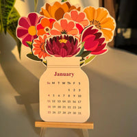 🌸 Blooming Desk Flower Calendar