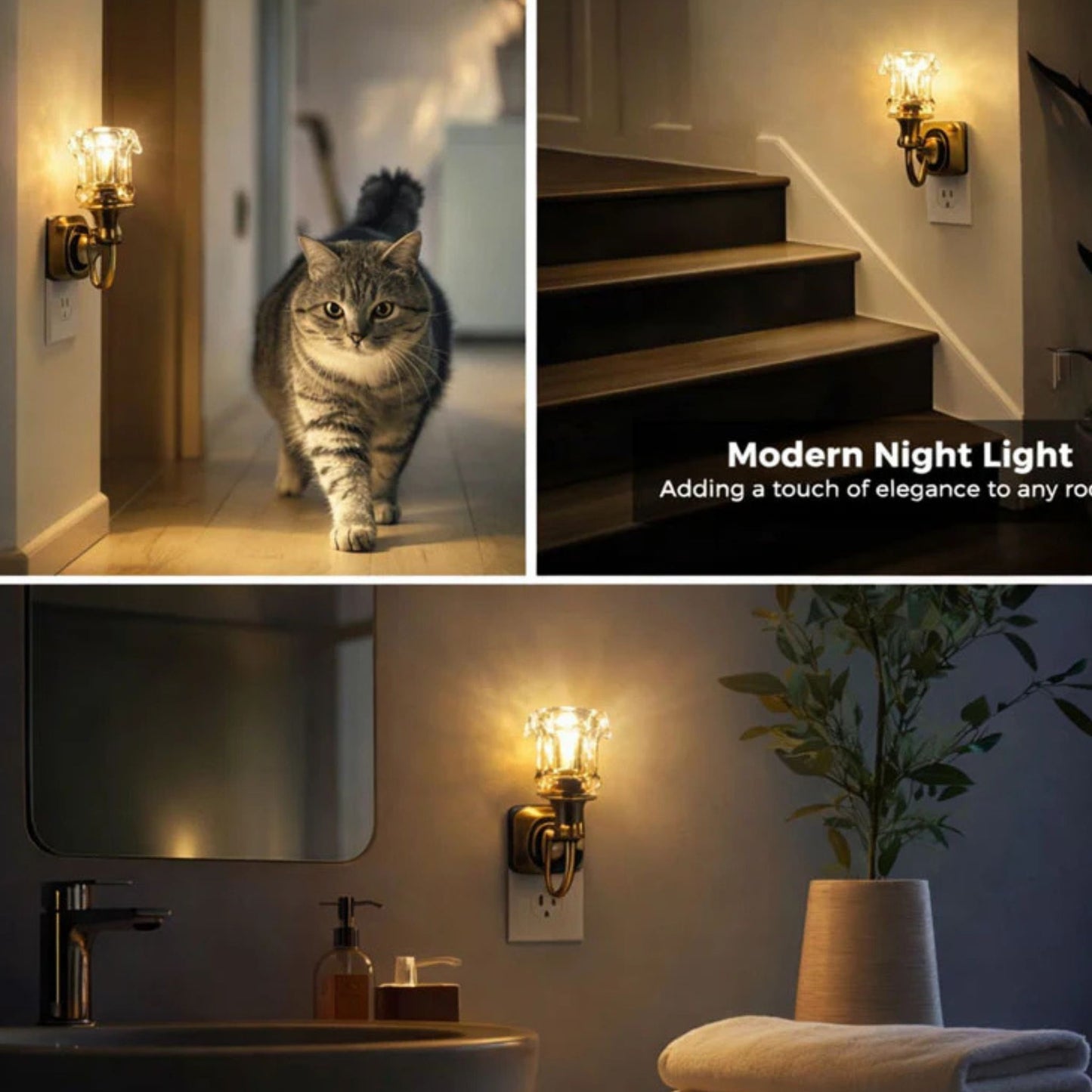 🌙 Vintage Wall Sconce Plug-In Night Light