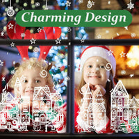 🎄 Easter Village Stickers – Festive Holiday Magic for Every Window