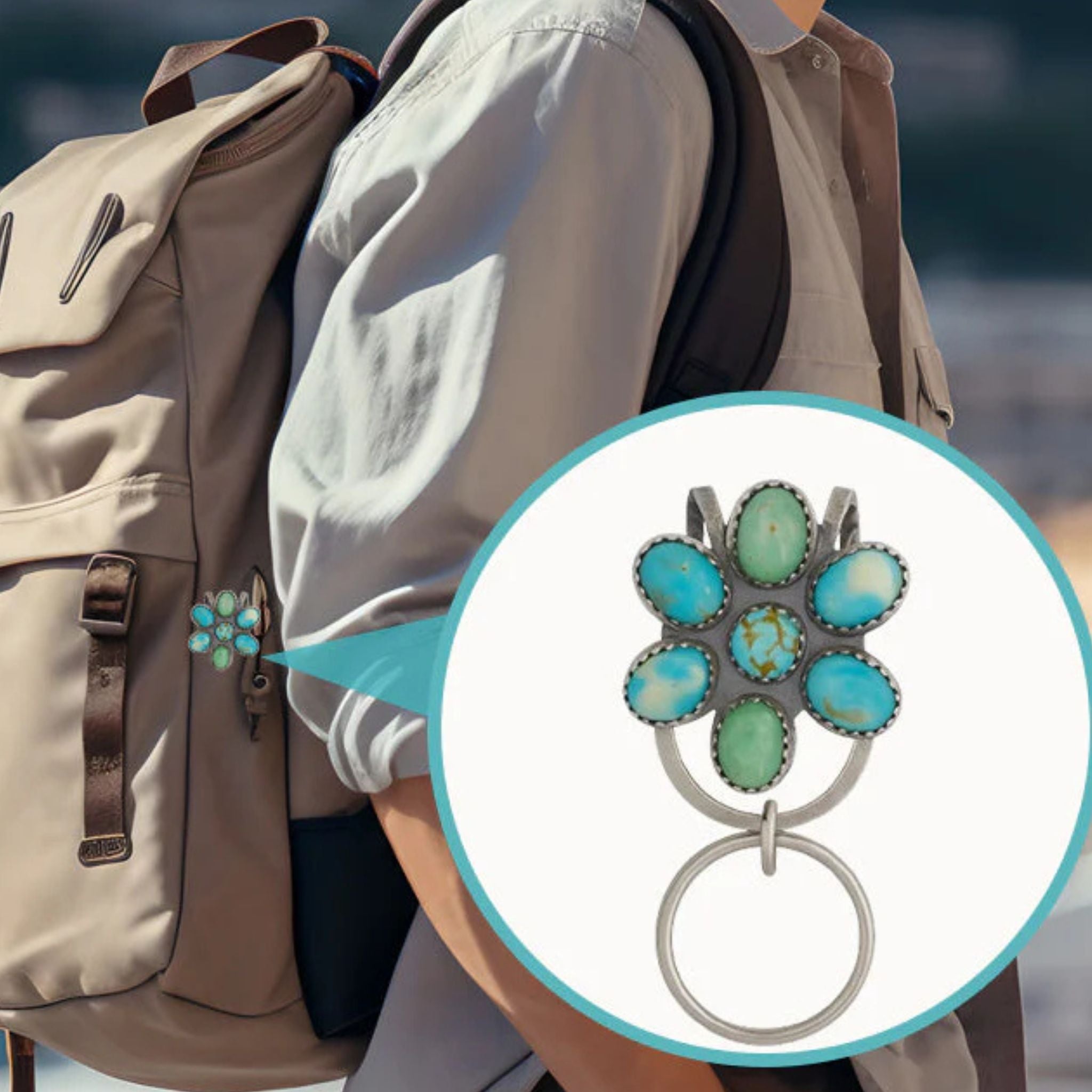 🌼 Western Blossom Key Clip