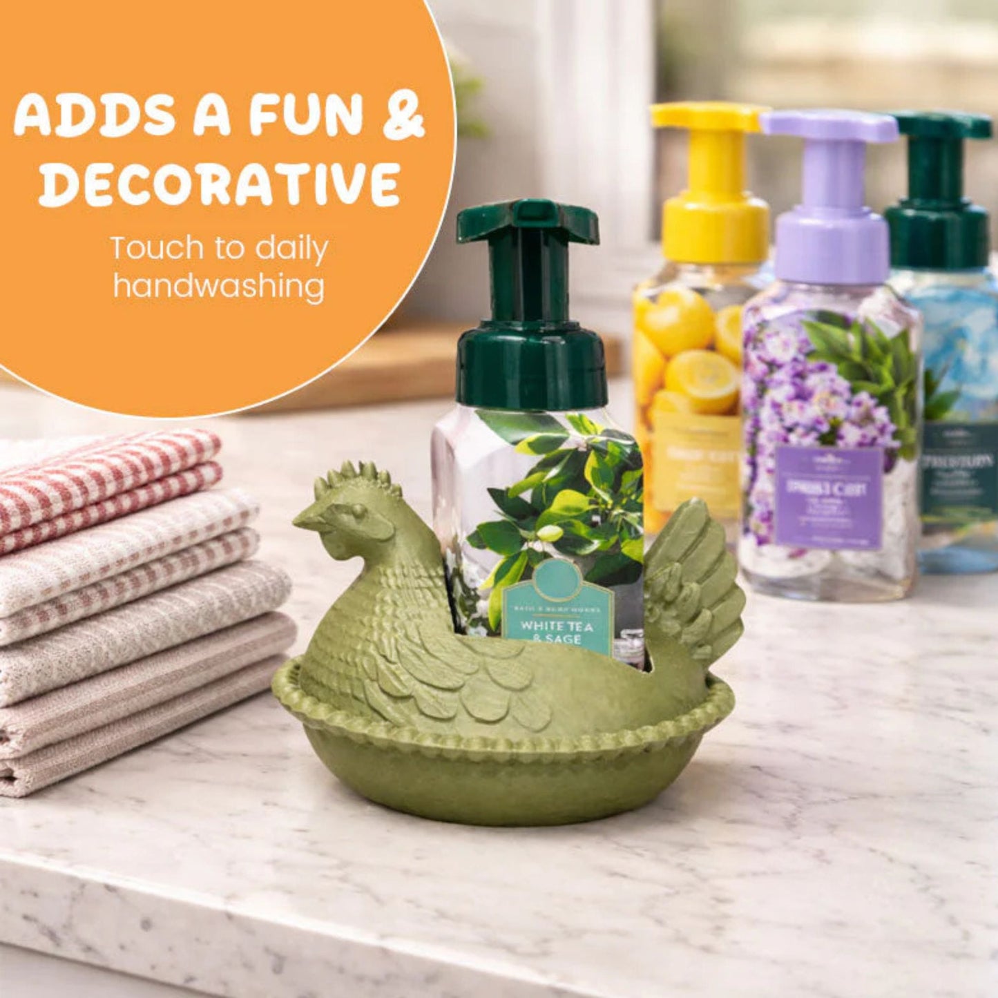 🐔 Farmhouse Chicken Soap Holder