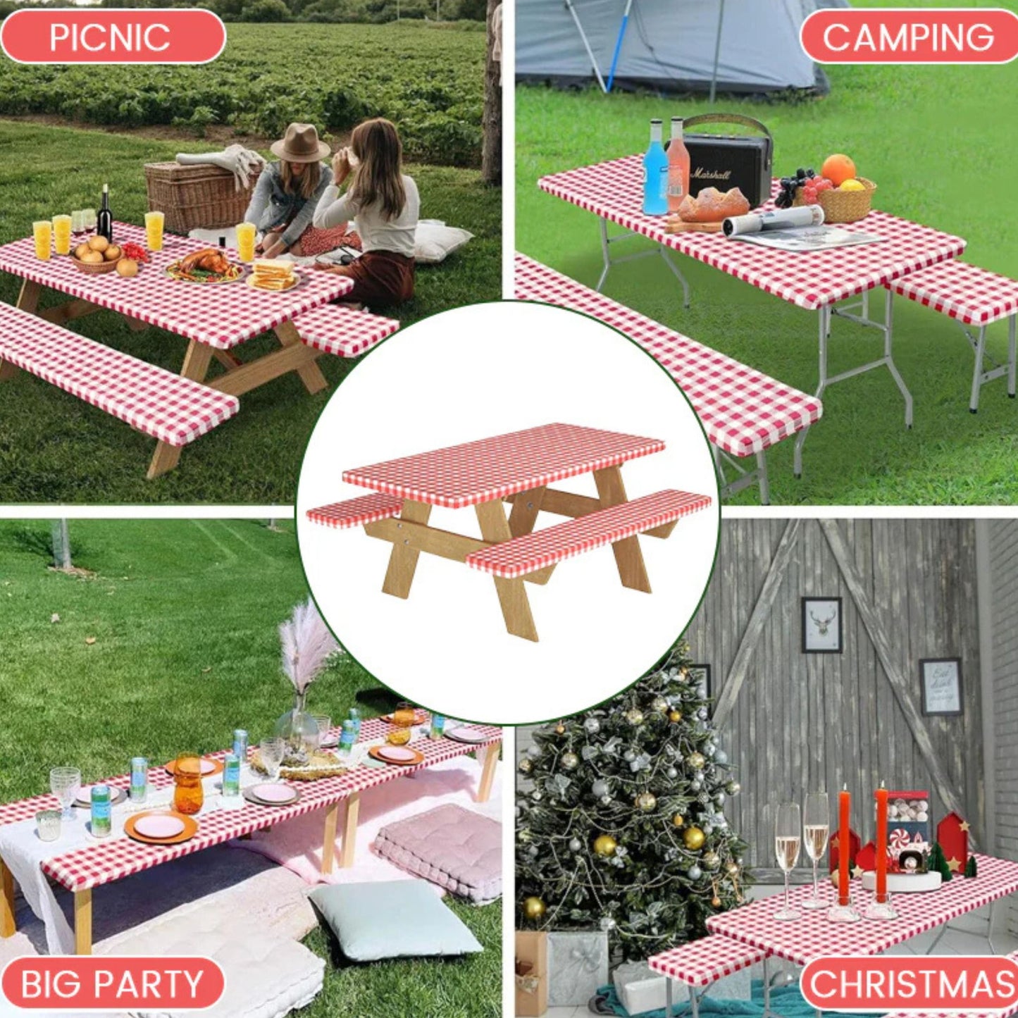 🧺 Picnic Table Cloth Kit