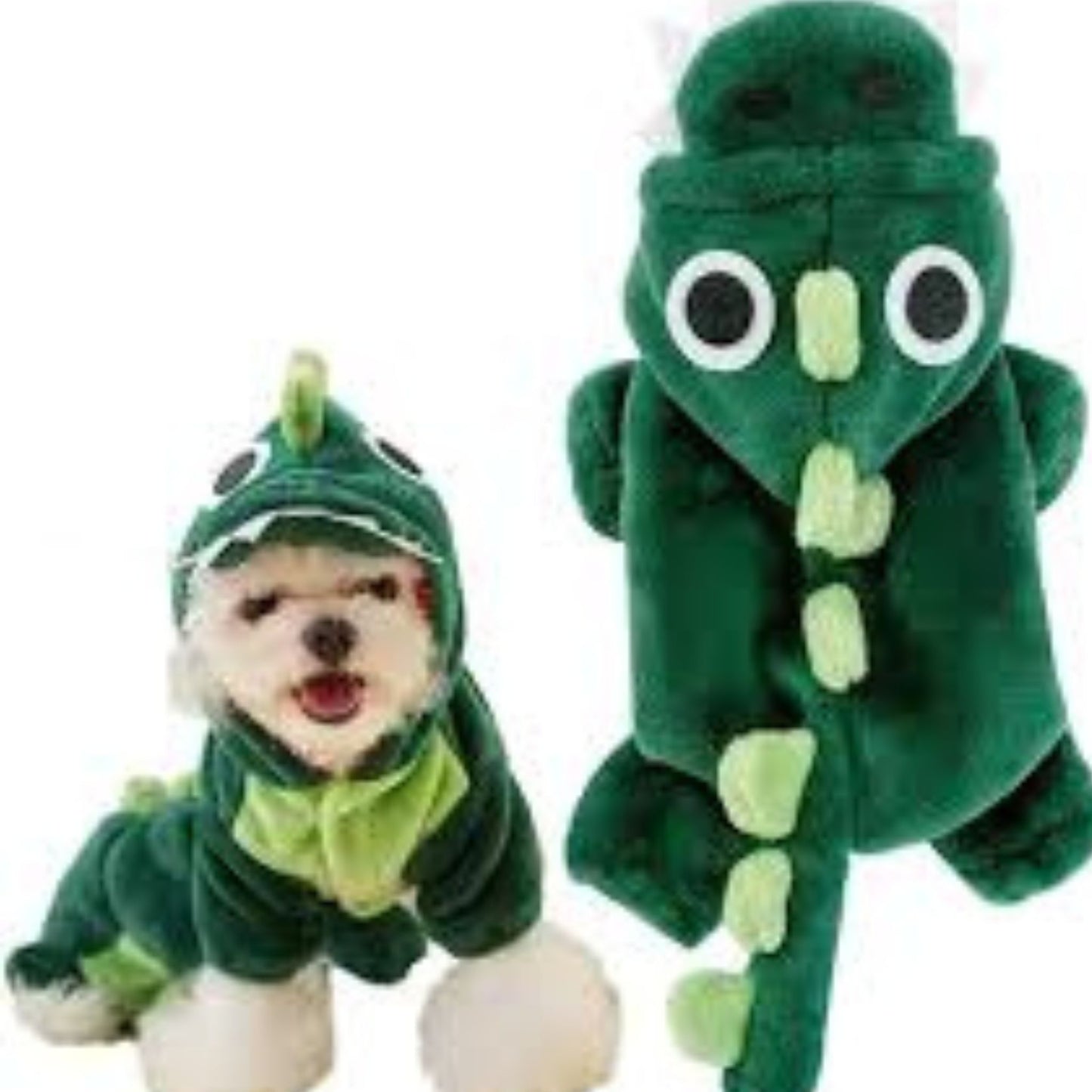 ❄️Winter Hot Sales – 49% OFF❄️ 🦖 Warm Plush Pet Dinosaur Hoodie Jumpsuit