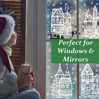 🎄 Easter Village Stickers – Festive Holiday Magic for Every Window