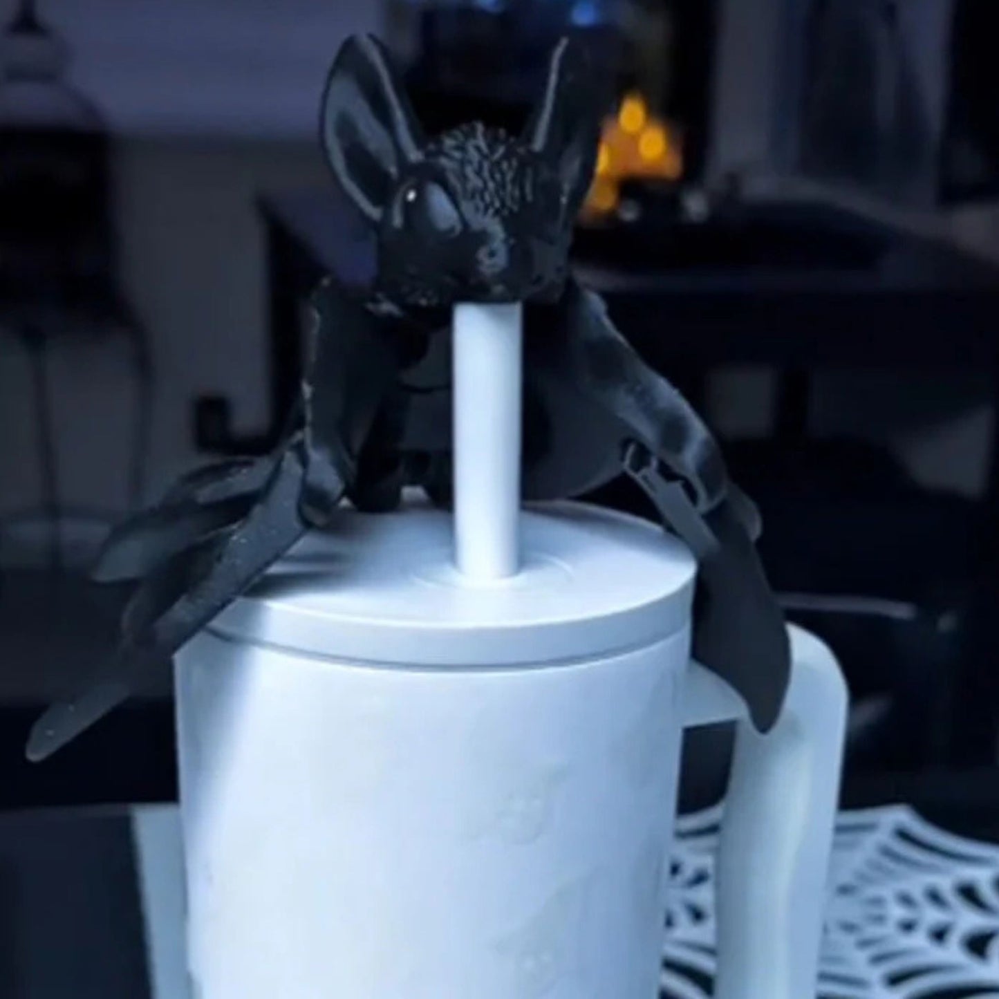 🦇 Bat Straw Topper