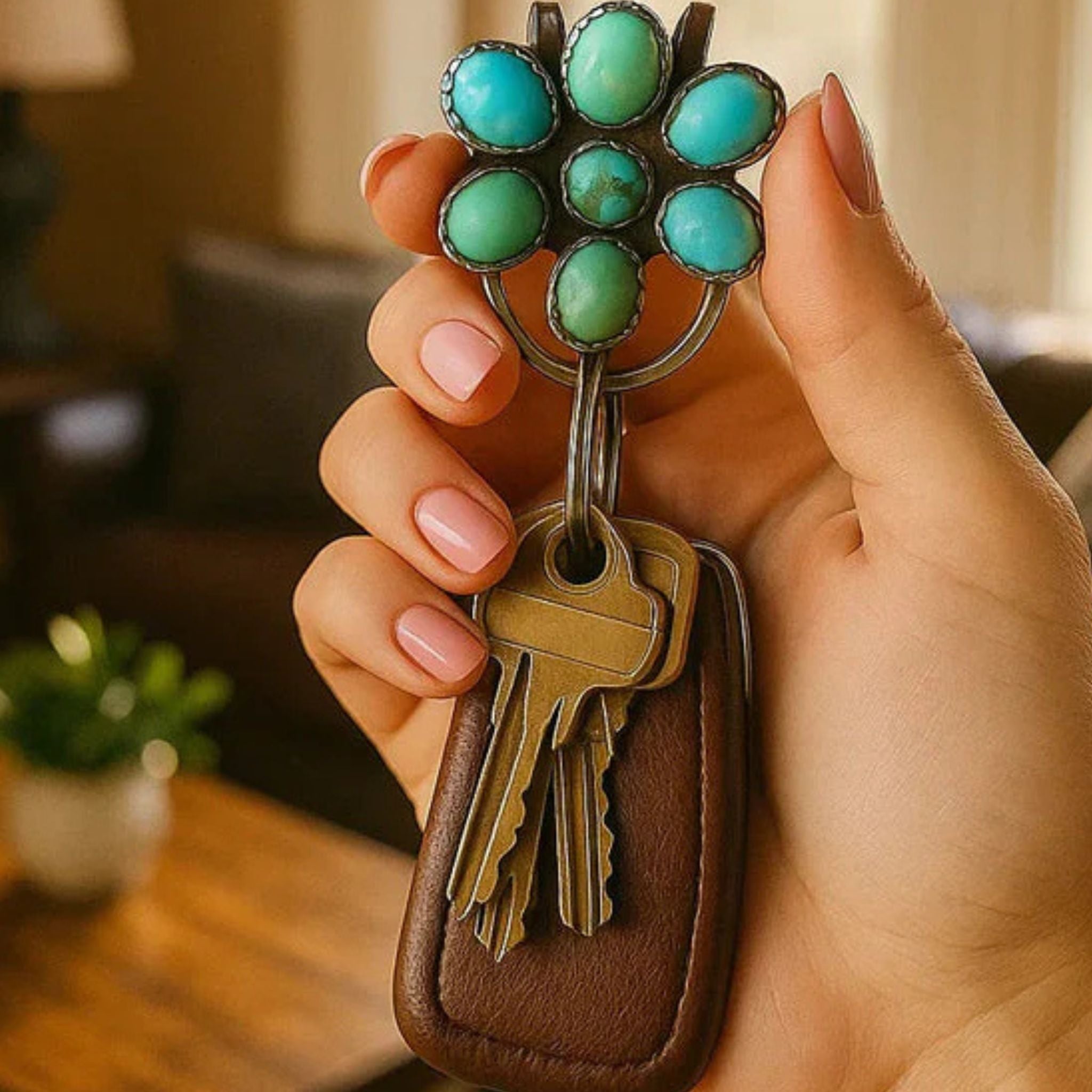 🌼 Western Blossom Key Clip