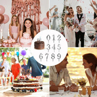🎂 Reusable Number Birthday Candle Holder Set