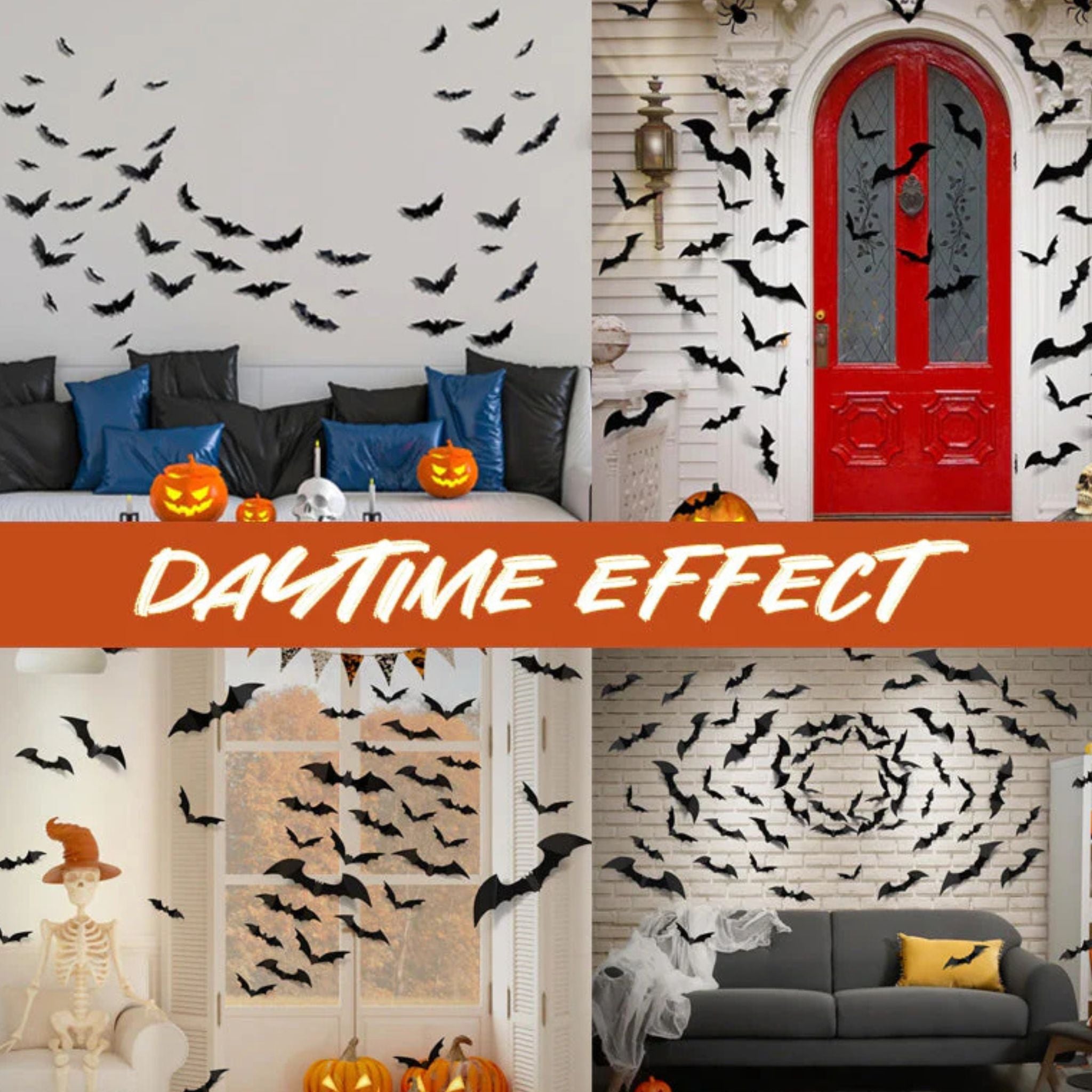 🦇 LED Bat Wall Sticker