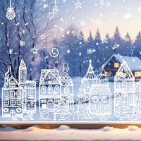🎄 Easter Village Stickers – Festive Holiday Magic for Every Window